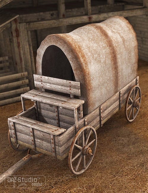 Wagon Trail 1 by: ARTCollab, 3D Models by Daz 3D