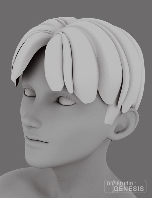 Hiro 5 Hair by: MallenLane, 3D Models by Daz 3D