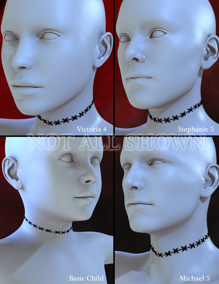 Bijoux Macabre for Genesis by: bucketload3d, 3D Models by Daz 3D