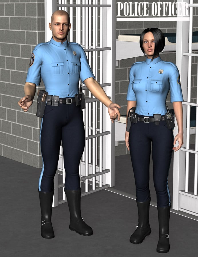Police Officer by: Oskarsson, 3D Models by Daz 3D