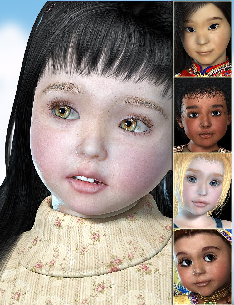 Children of the World by: Virtual_World, 3D Models by Daz 3D
