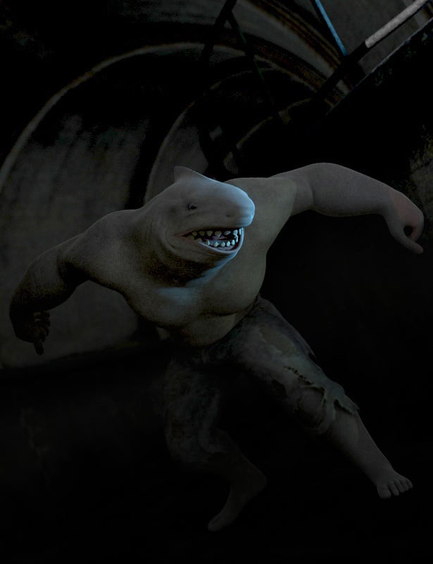 Killer Shark for Genesis by: JoeQuick, 3D Models by Daz 3D