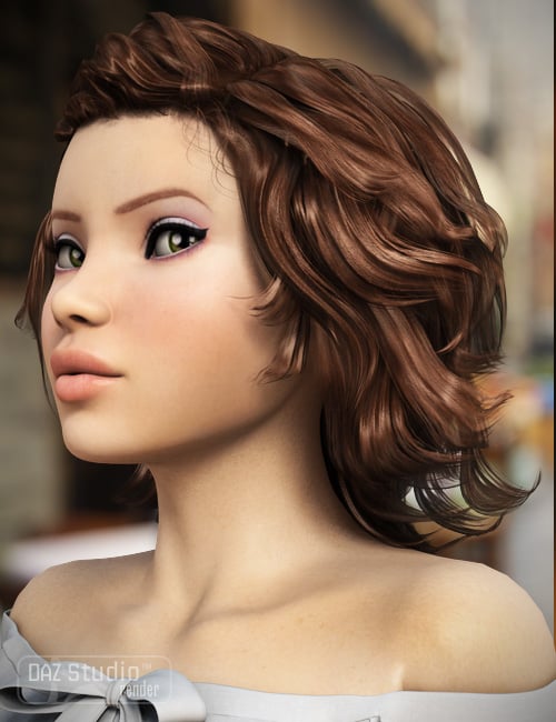 Georgina Hair by: goldtassel, 3D Models by Daz 3D