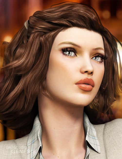 Georgina Hair for Genesis by: goldtassel, 3D Models by Daz 3D