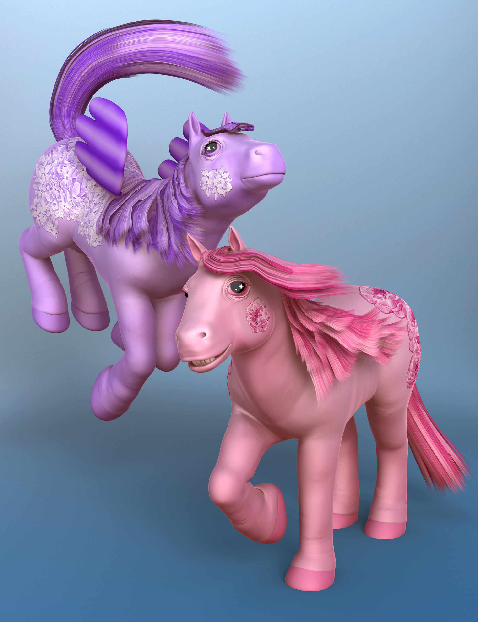 Pretty Ponies by: Canary3d, 3D Models by Daz 3D