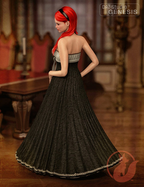 Sash Gown by: Lady LittlefoxSarsa, 3D Models by Daz 3D