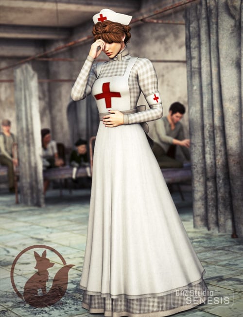 Victorian Nurse by: Lady LittlefoxSarsa, 3D Models by Daz 3D