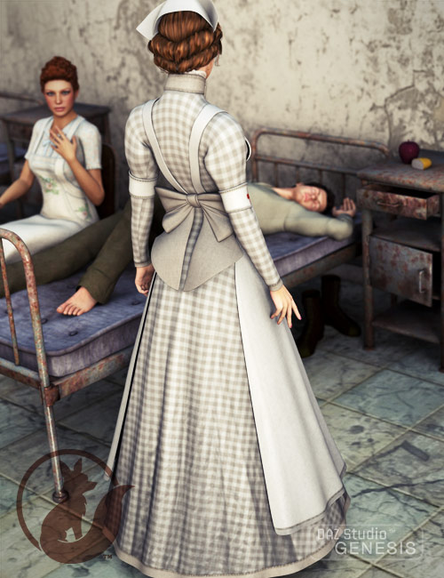 Victorian Nurse by: Lady LittlefoxSarsa, 3D Models by Daz 3D