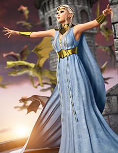 Dragon Queen for Genesis Female by: Ravenhair, 3D Models by Daz 3D