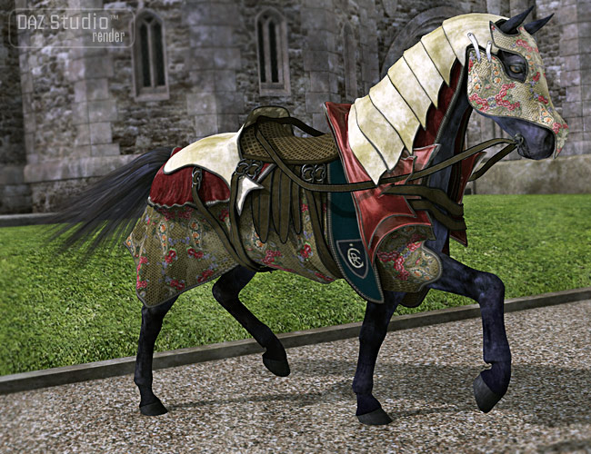 Ceremonial Horse Armor by: Barbara BrundonSarsa, 3D Models by Daz 3D