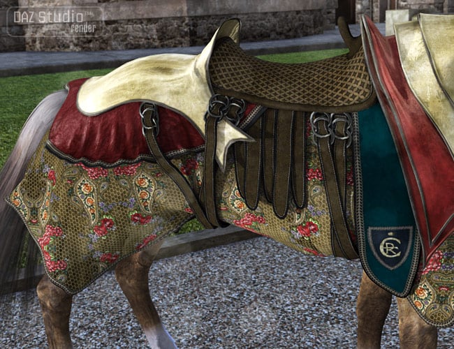 Ceremonial Horse Armor by: Barbara BrundonSarsa, 3D Models by Daz 3D