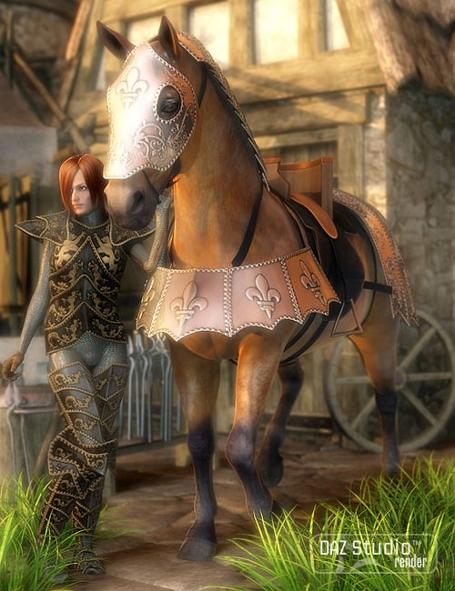 Knightly Barding by: Valandar, 3D Models by Daz 3D