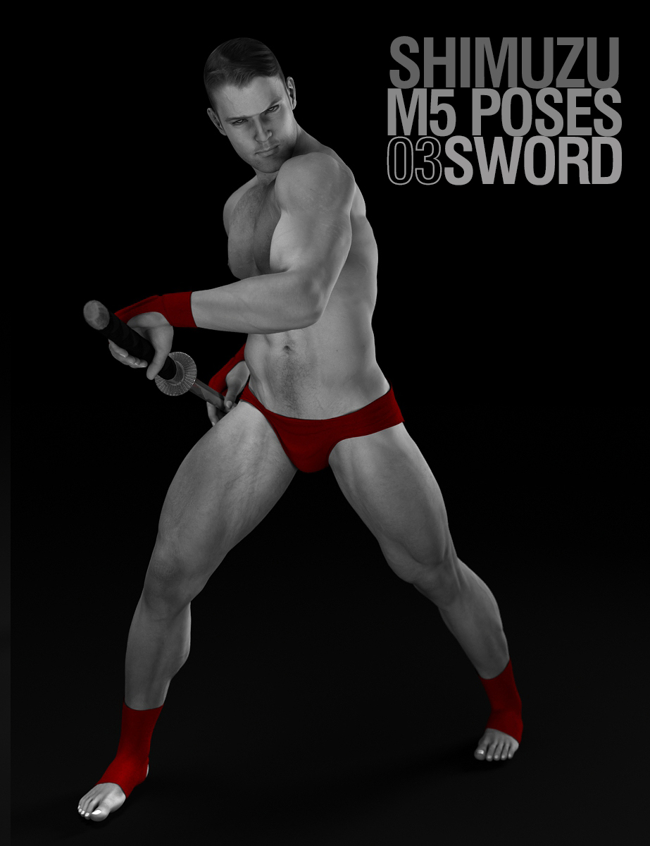 M5 Poses: 03 Sword by: Shimuzu, 3D Models by Daz 3D