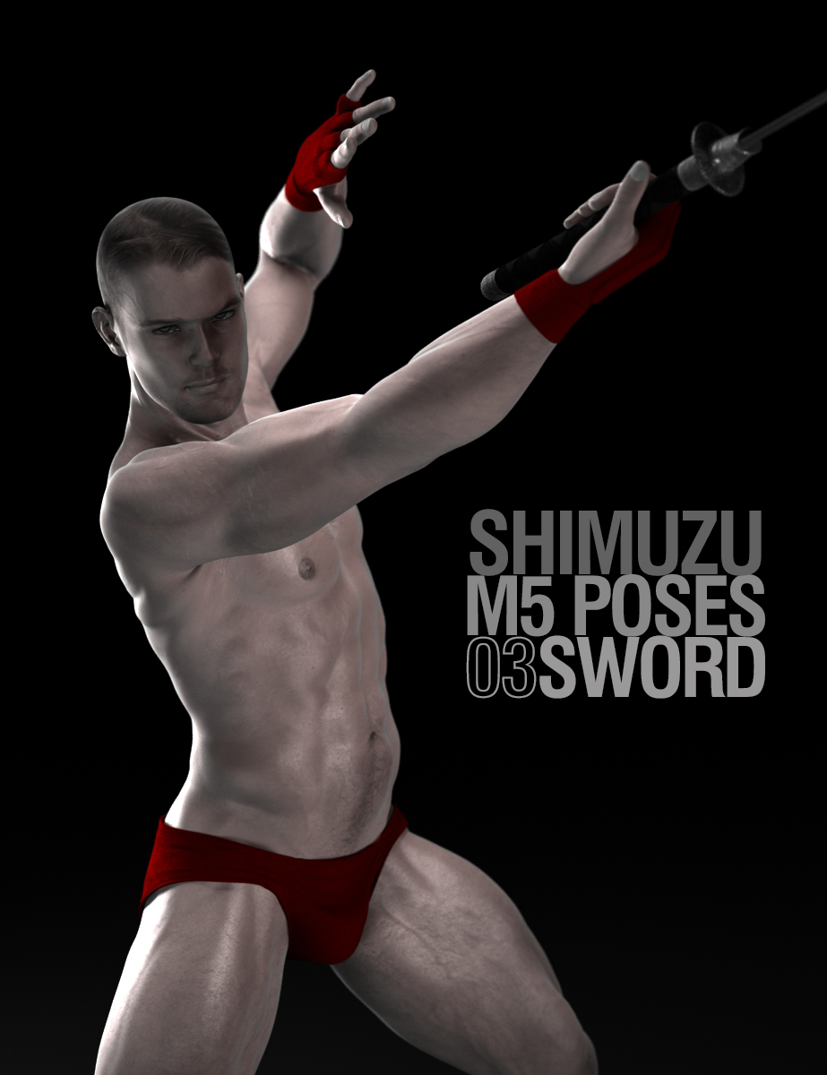 M5 Poses: 03 Sword by: Shimuzu, 3D Models by Daz 3D