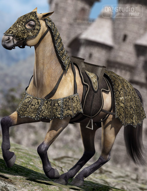 Knightly Barding Textures by: Sarsa, 3D Models by Daz 3D