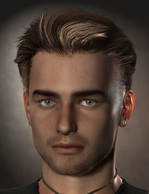 Guillaume Hair for Genesis and M4 by: Neftis3D, 3D Models by Daz 3D