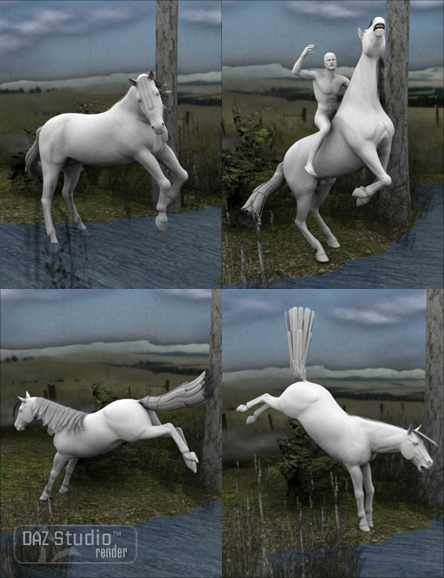 Genesis and Horse Poses Genesis and Horse Poses by: Muscleman, 3D Models by Daz 3D