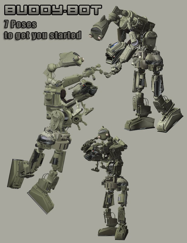 Buddy-Bot Buddy-Bot by: The AntFarm, 3D Models by Daz 3D