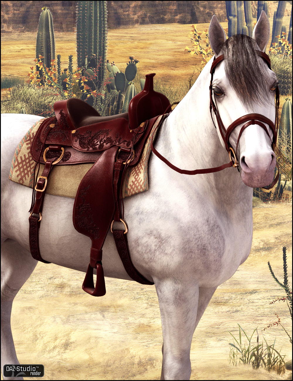 Western Saddle Textures by: Arien, 3D Models by Daz 3D