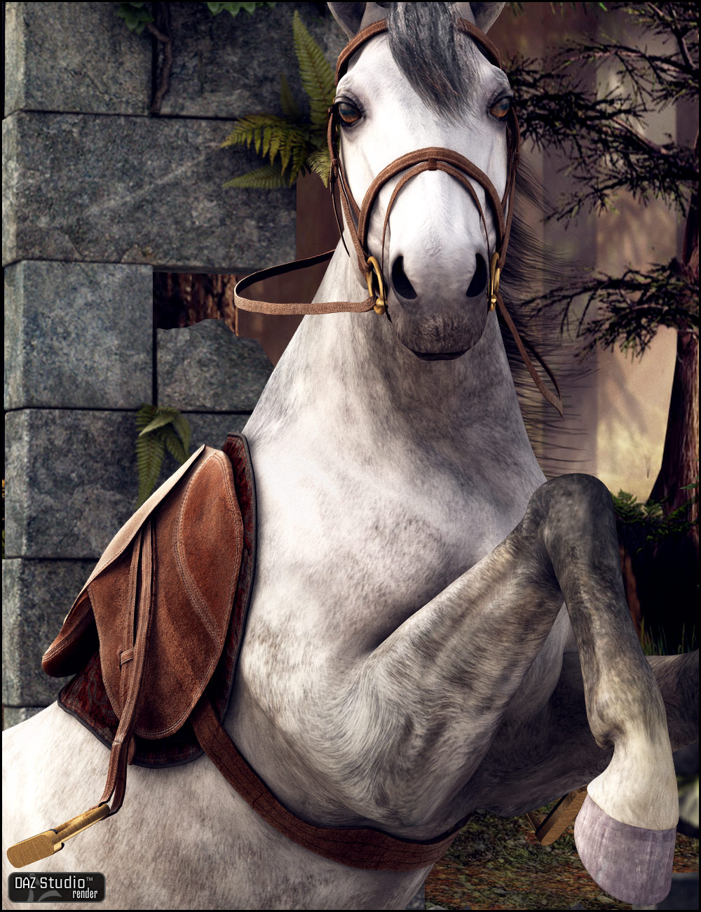 English Saddle Textures by: Arien, 3D Models by Daz 3D