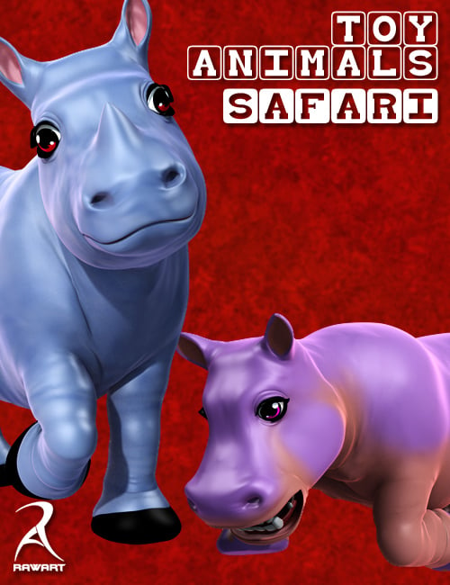 Toy Animals Safari by: RawArt, 3D Models by Daz 3D