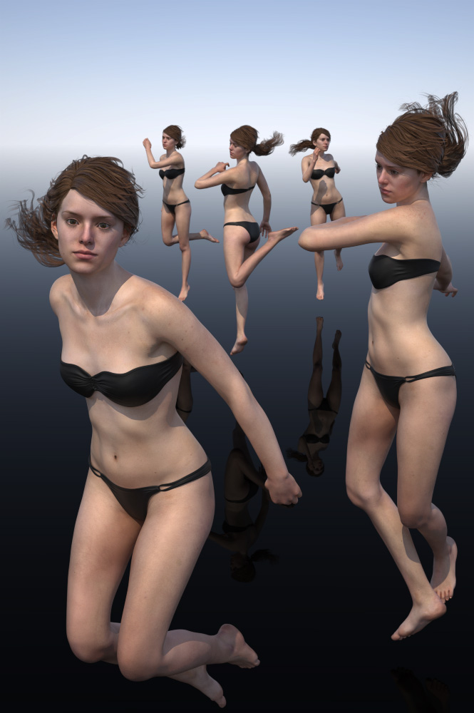 Grace in Motion Poses for Stephanie 5 by: Half Life, 3D Models by Daz 3D