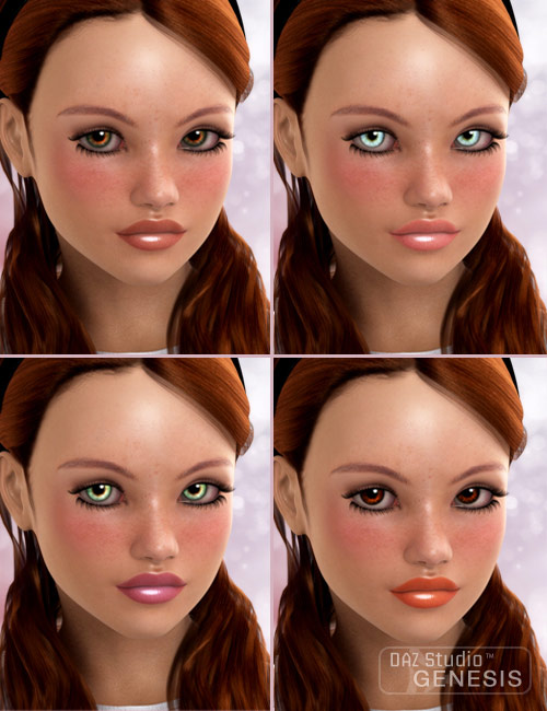 Andrea for Genesis Young Teen Julie by: ARTCollab, 3D Models by Daz 3D