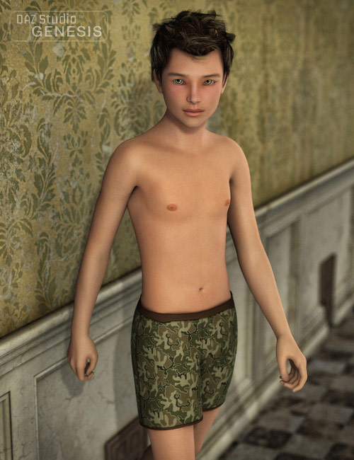 Aaron for Genesis Young Teen Justin by: ARTCollab, 3D Models by Daz 3D