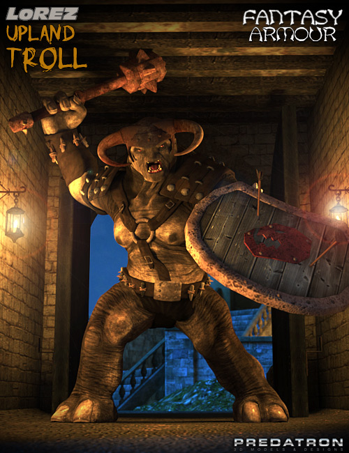 Upland Troll Fantasy Armour by: Predatron, 3D Models by Daz 3D