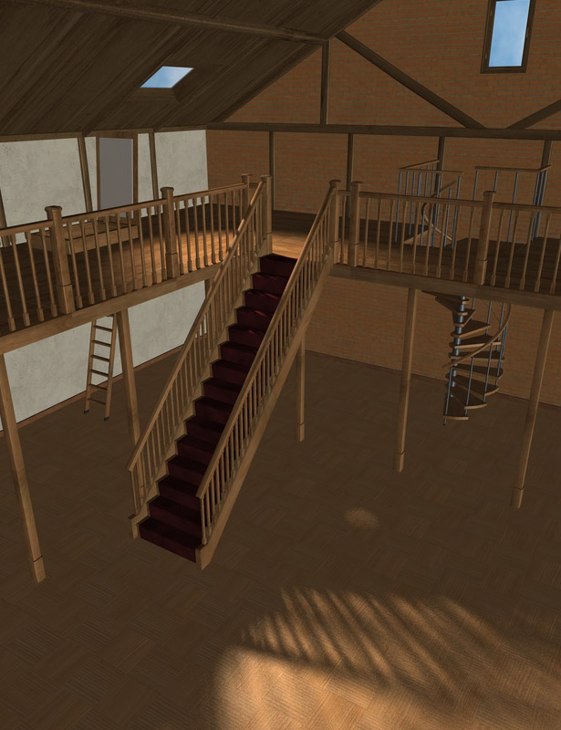 Room Creator Stairs and Balconies by: maclean, 3D Models by Daz 3D