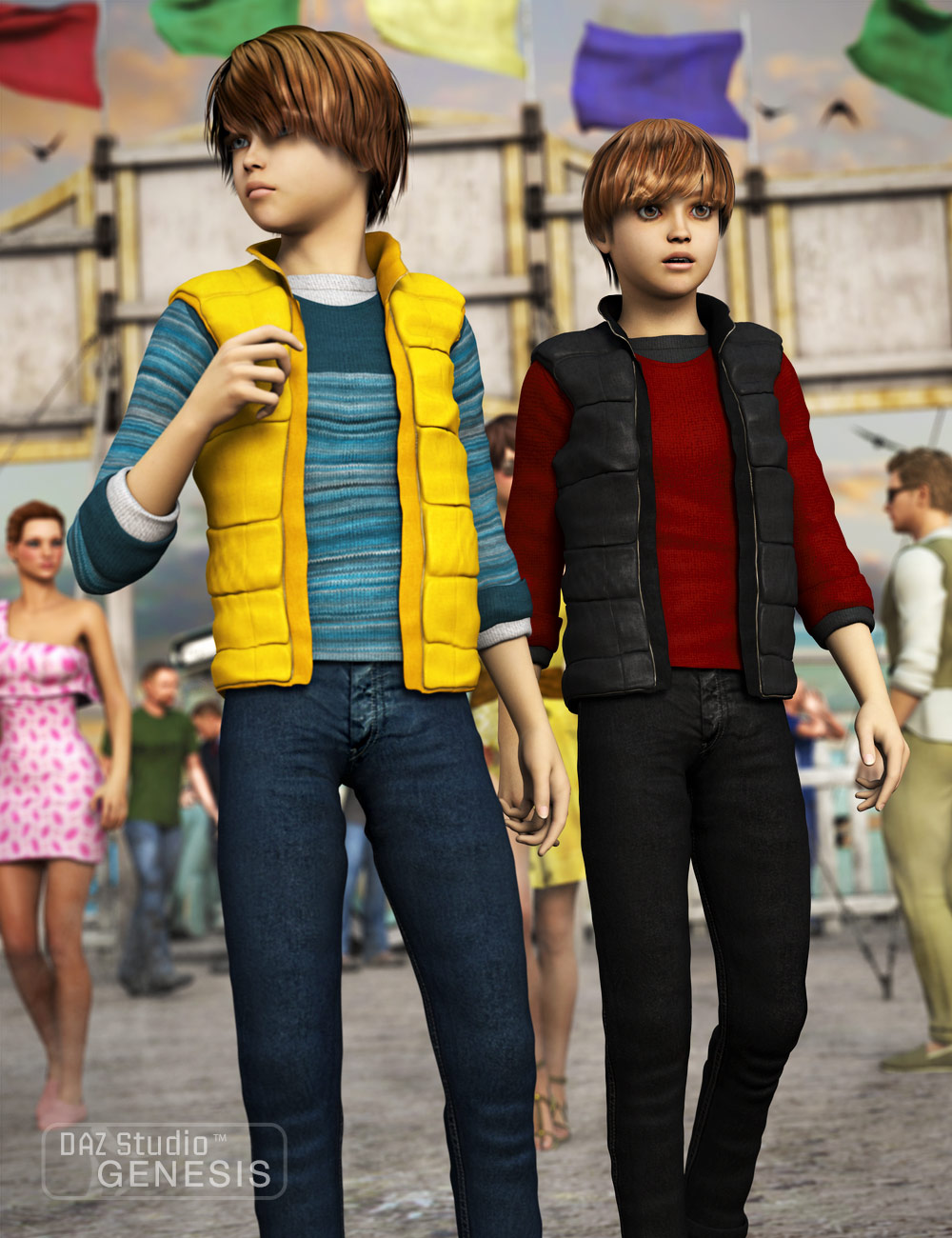 Teen Swag Textures by: Sarsa, 3D Models by Daz 3D