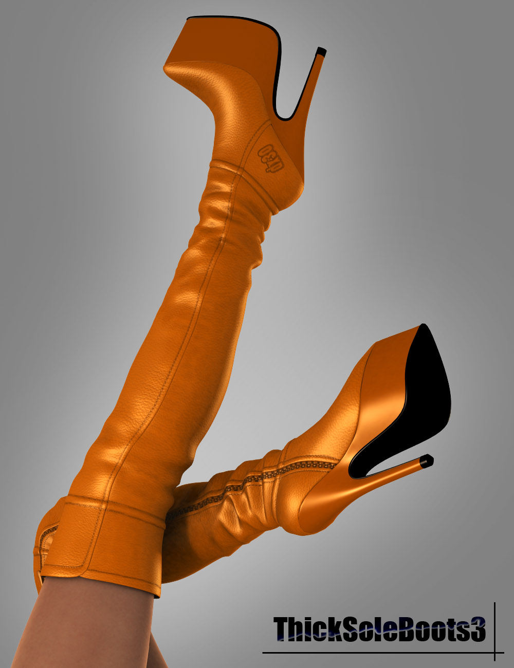 Thick Sole Boots 3 by: dx30, 3D Models by Daz 3D