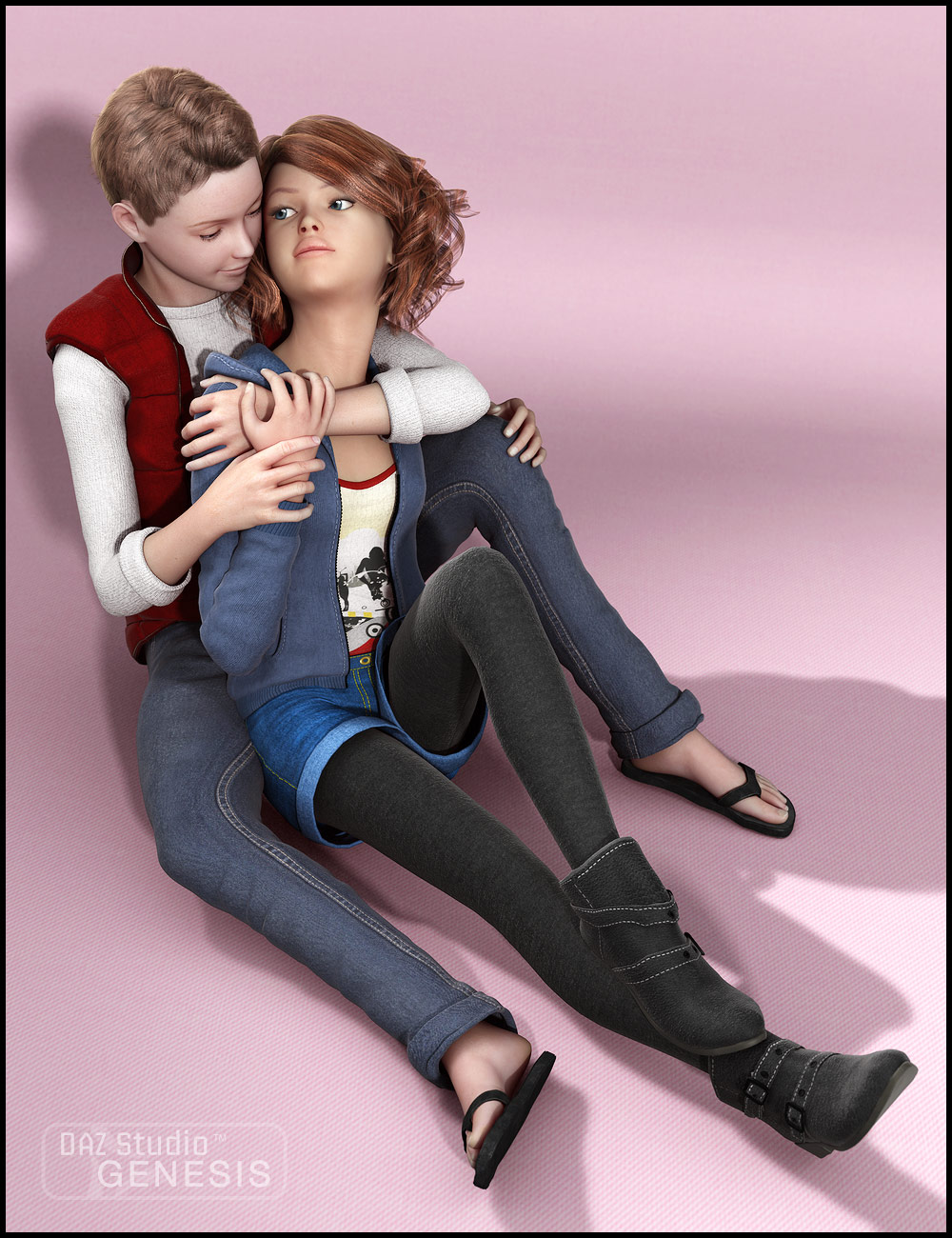 True Love Poses by: Elliandra, 3D Models by Daz 3D