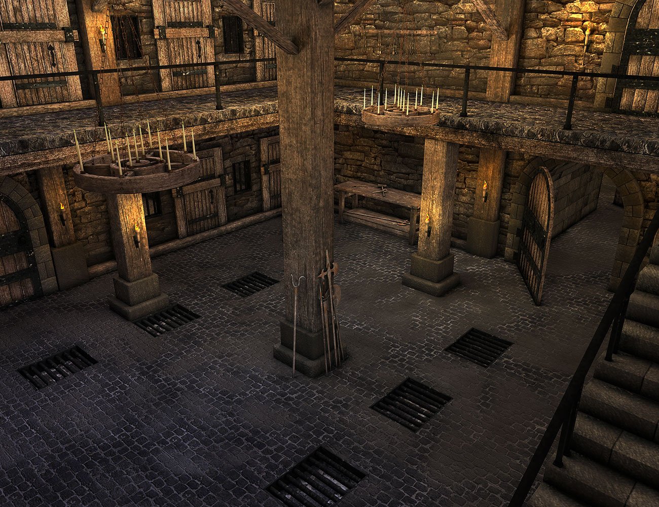 The Dungeon by: ARTCollaborationsNeilV 1, 3D Models by Daz 3D