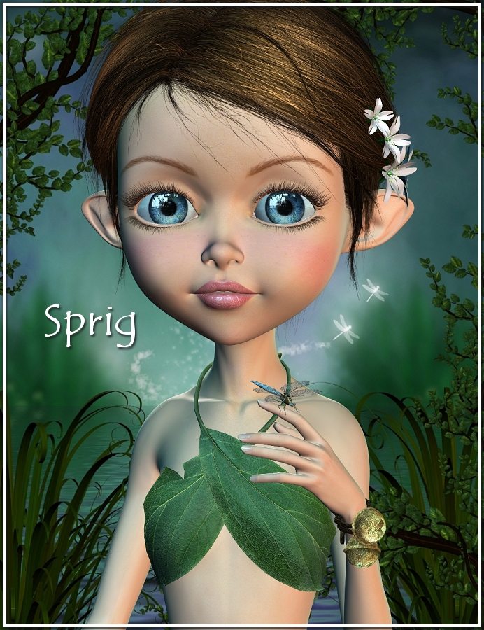 Twig and Sprig for Mavka Genesis by: ThorneHandspan Studios, 3D Models by Daz 3D