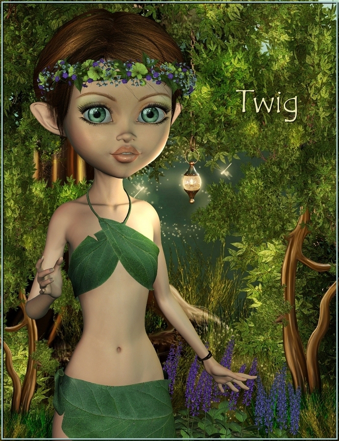 Twig and Sprig for Mavka Genesis by: ThorneHandspan Studios, 3D Models by Daz 3D