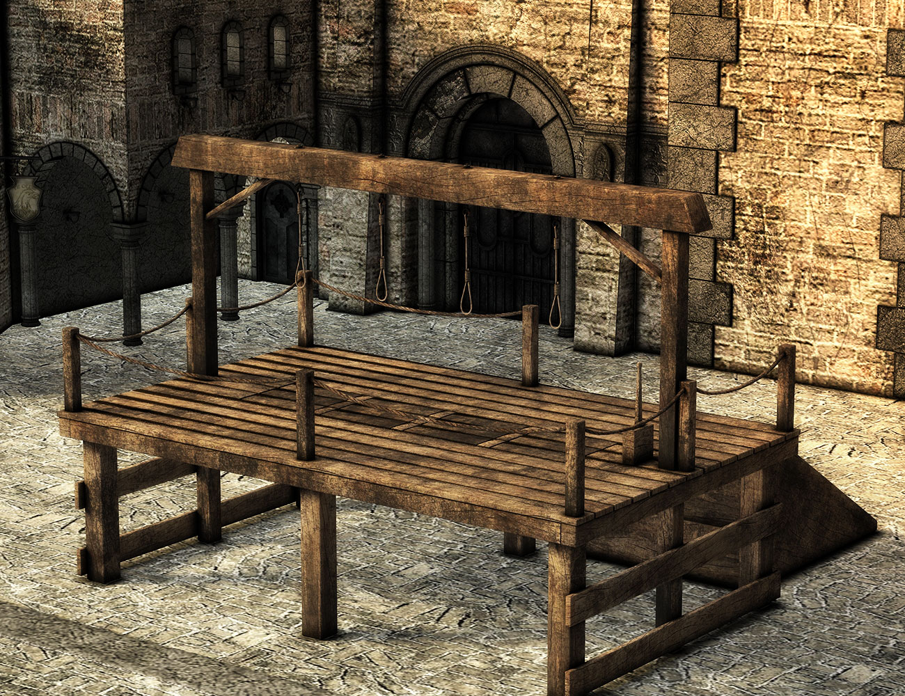 The Dungeon Gallows by: ARTCollaborationsNeilV 1, 3D Models by Daz 3D