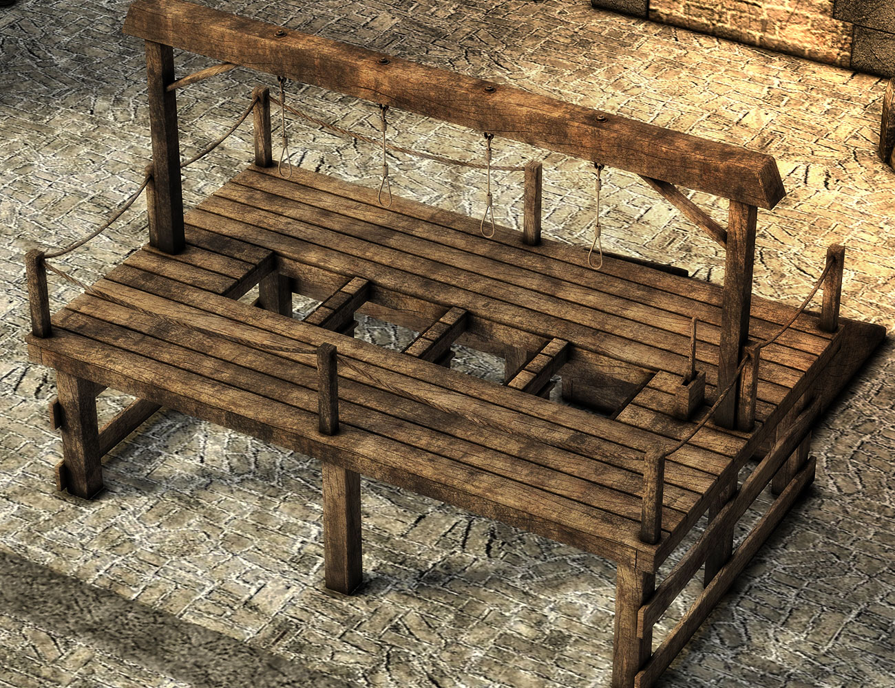 The Dungeon Gallows by: ARTCollaborationsNeilV 1, 3D Models by Daz 3D