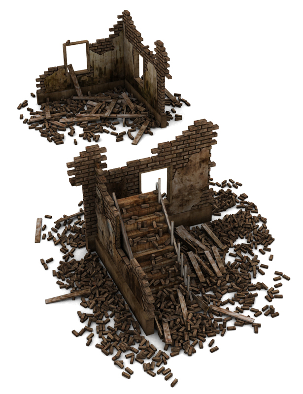 Destroyed City Destroyed City by: The DigiVault, 3D Models by Daz 3D