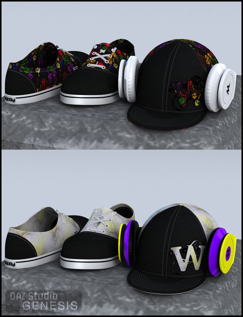Wicked Teen Accessories Wicked Teen Accessories by: Xena, 3D Models by Daz 3D