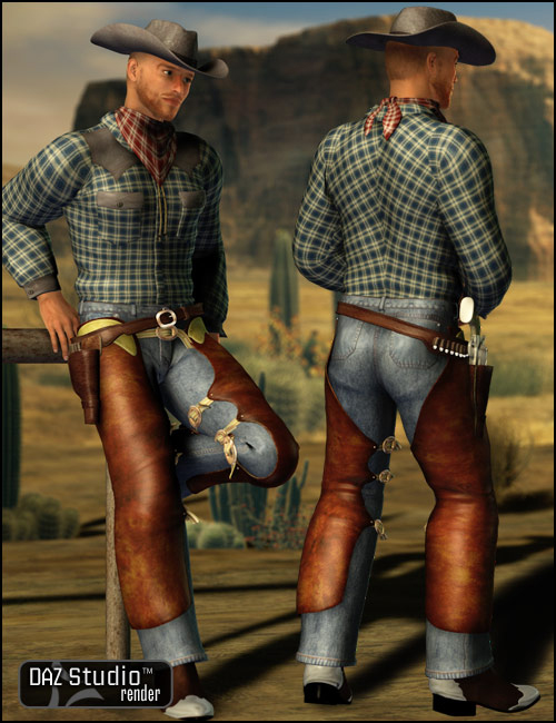 Wild West - M3 Cowboy Wild West - M3 Cowboy by: 3D Universe, 3D Models by Daz 3D