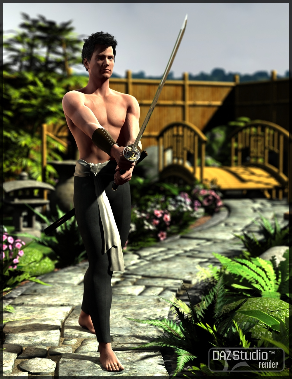Kenjutsu Sword by: Merlin Studios, 3D Models by Daz 3D