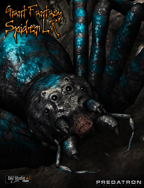 Giant Fantasy Spider LR by: Predatron, 3D Models by Daz 3D