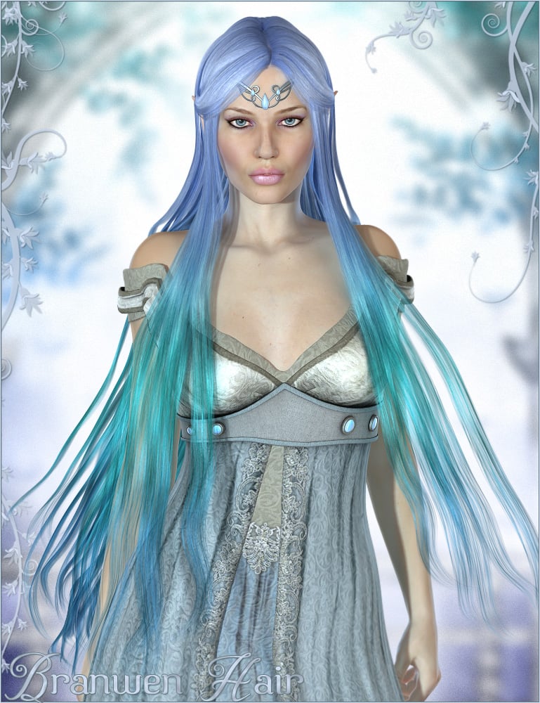 Branwen Hair Branwen Hair by: Valea, 3D Models by Daz 3D