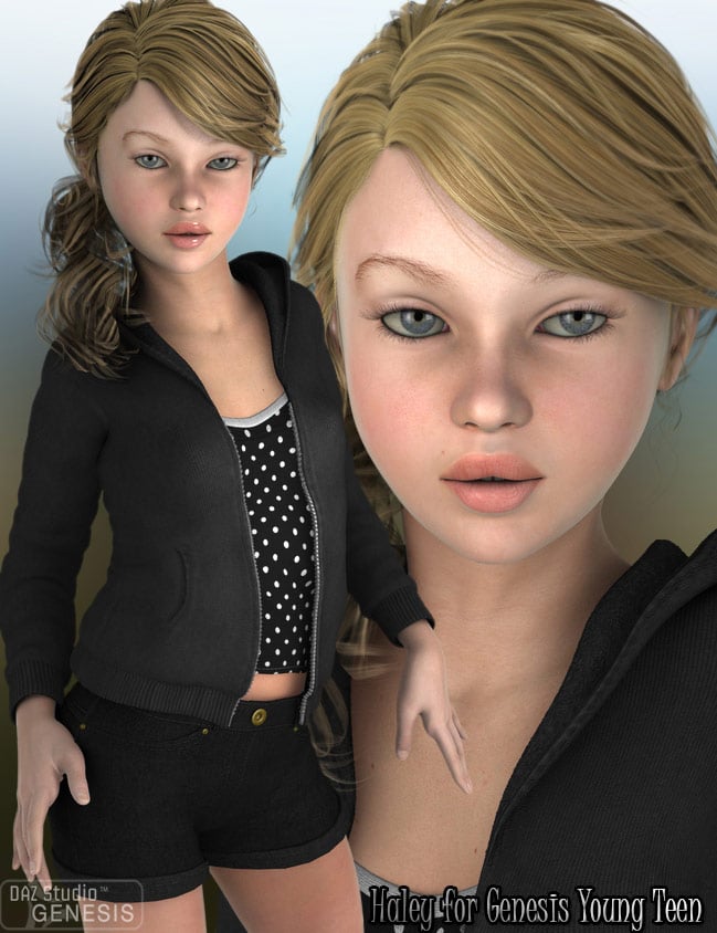 Haley for Young Teen by: Morris, 3D Models by Daz 3D