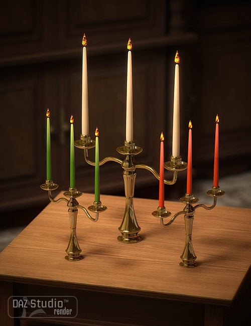 Candle Collection Candle Collection by: ARTCollab, 3D Models by Daz 3D