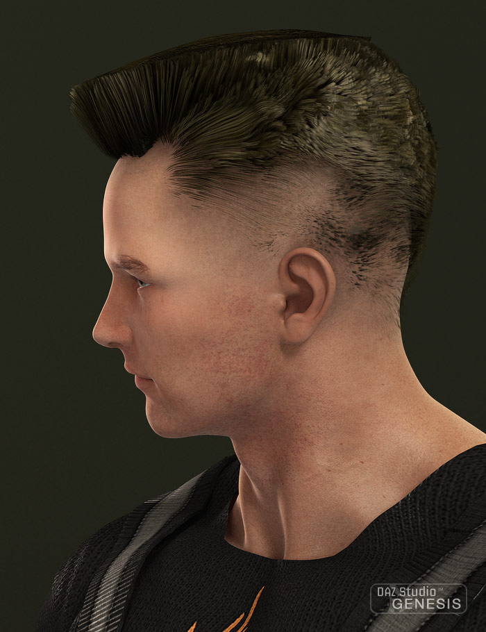Flat Top Hair by: Neftis3D, 3D Models by Daz 3D