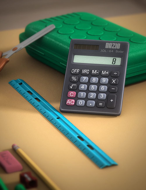 School Supplies School Supplies by: Valandar, 3D Models by Daz 3D