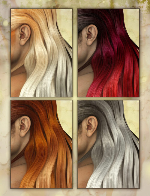 Pure Hair: Fantasy Pure Hair: Fantasy by: , 3D Models by Daz 3D