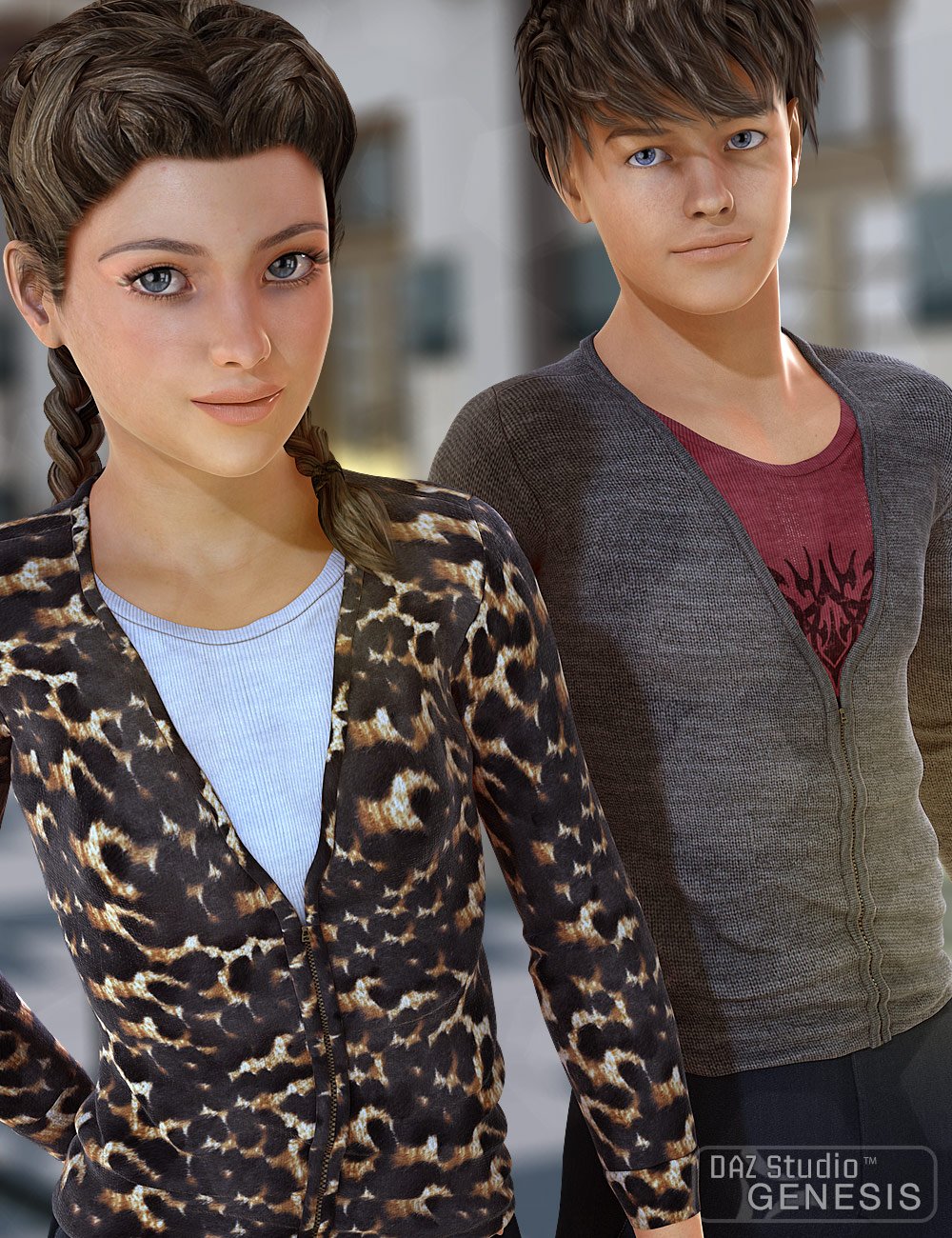 Real Deal for Real Feel Zipped Cardigan by: bucketload3d, 3D Models by Daz 3D